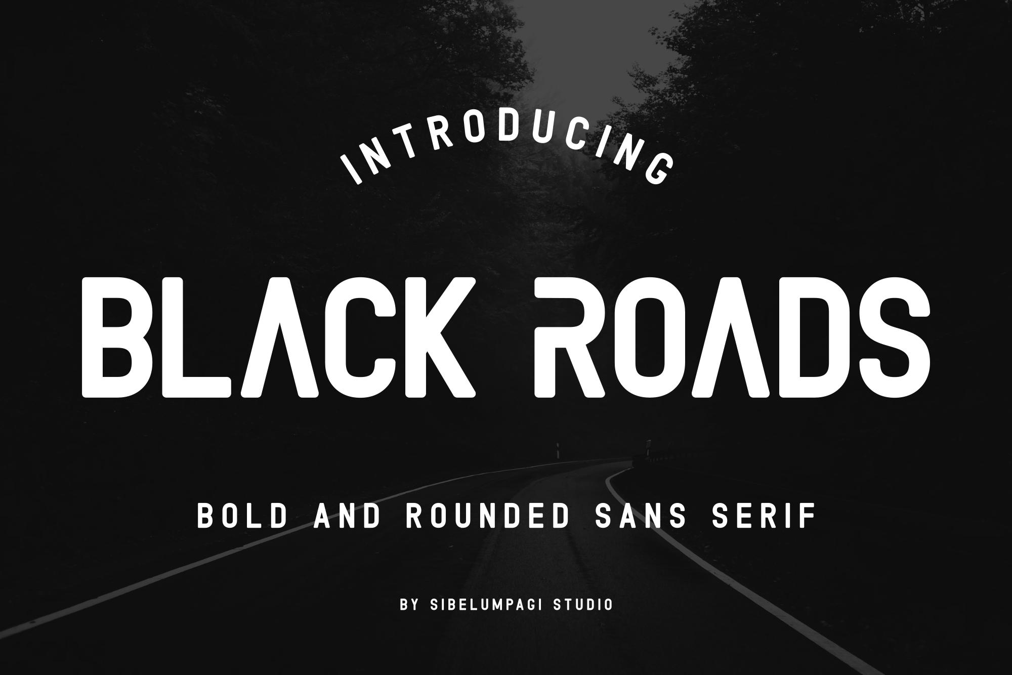 Black Roads Font