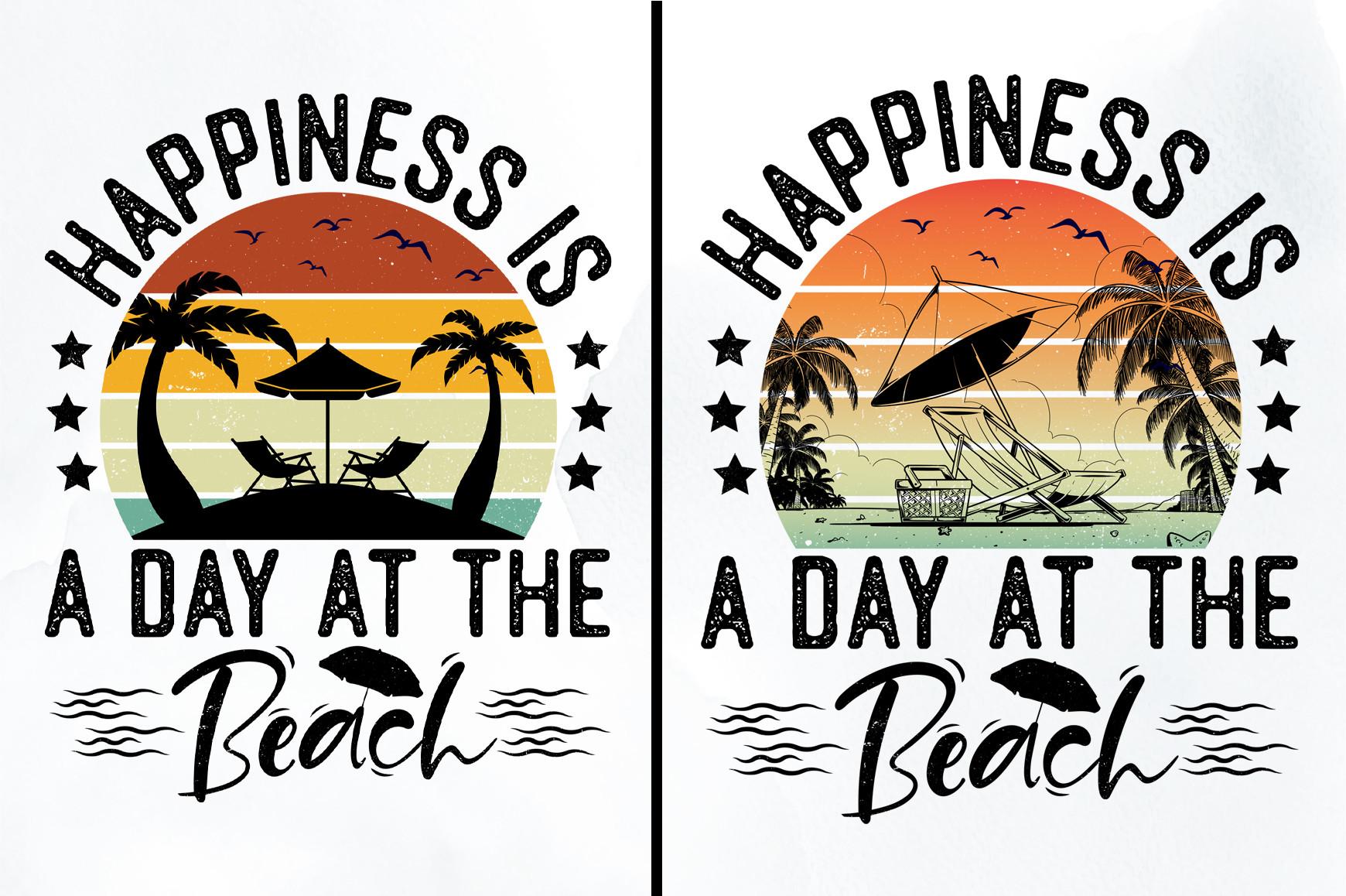 Retro Vintage Sunset-Summer Beach