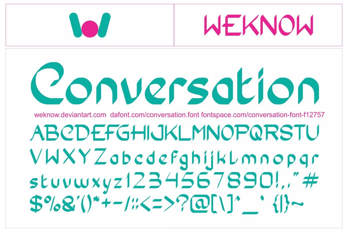 Conversation Font