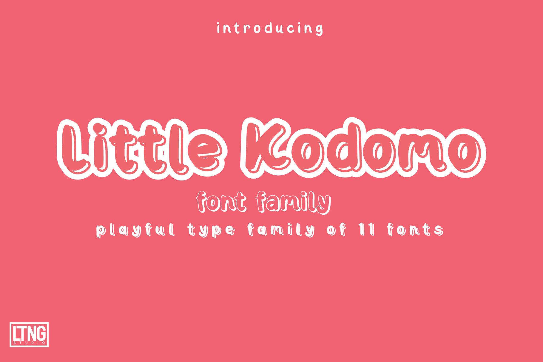 Little Kodomo-playful Type Family- Font