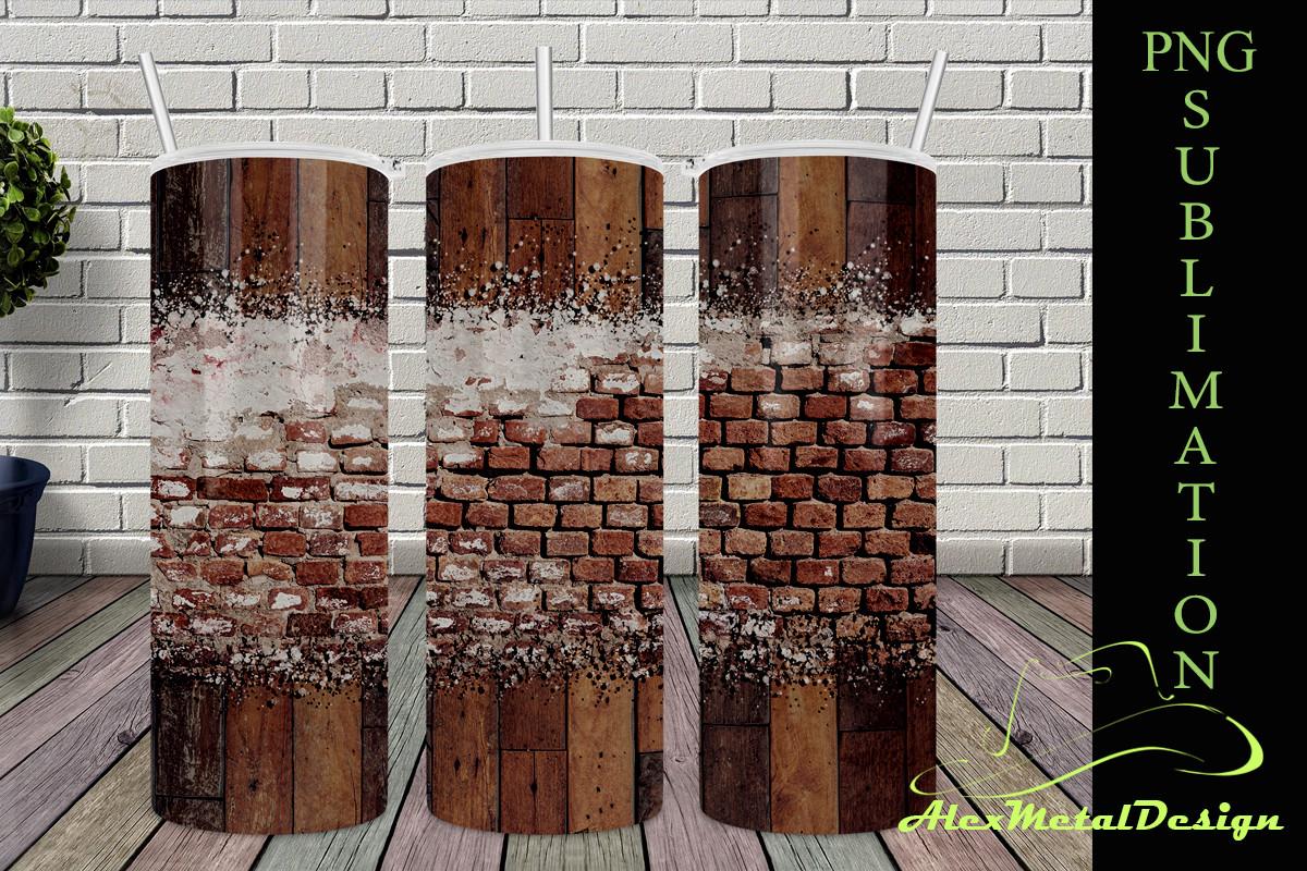 Brick Wall Sublimation Tumbler