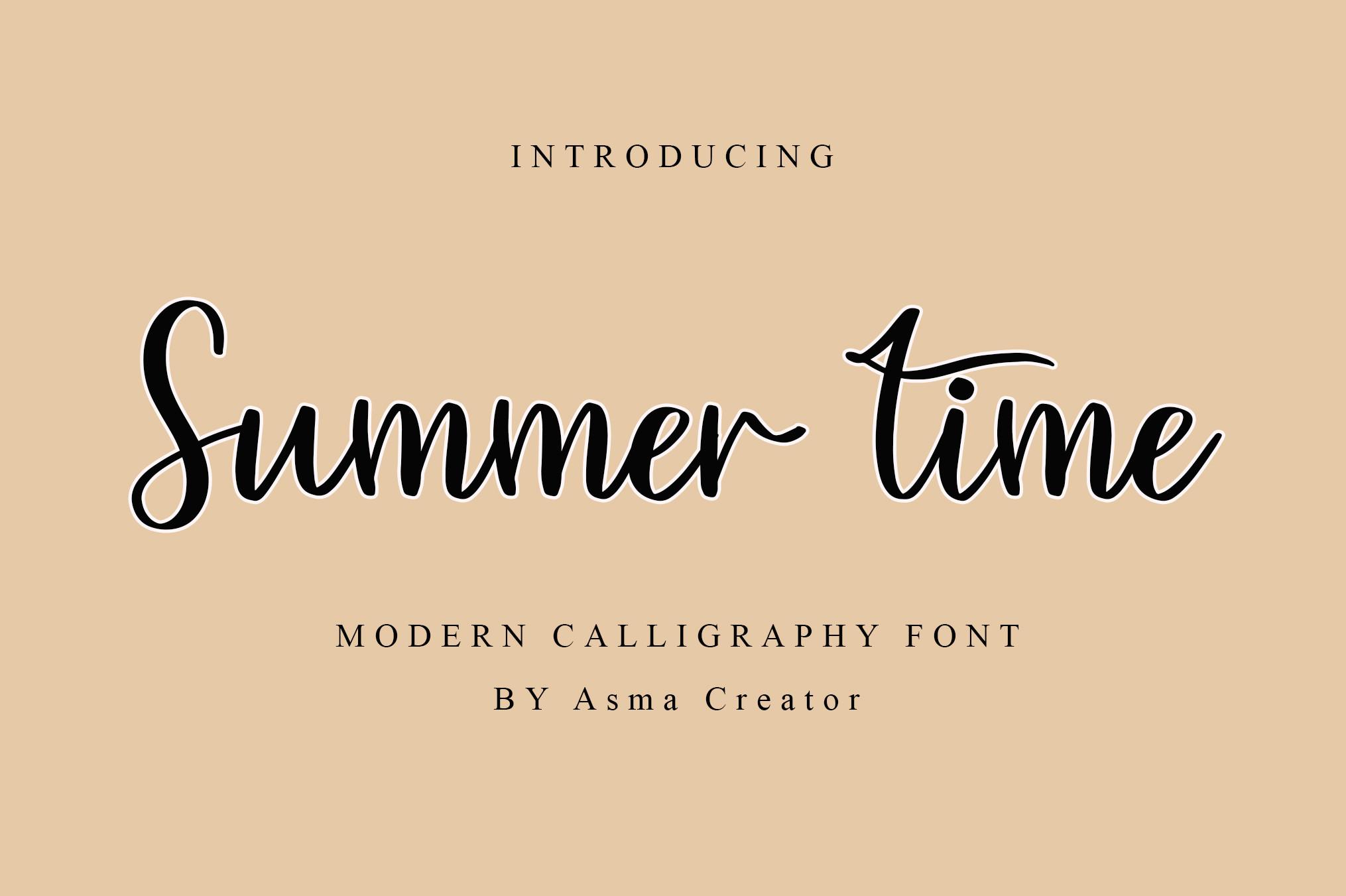 Summer Time Font
