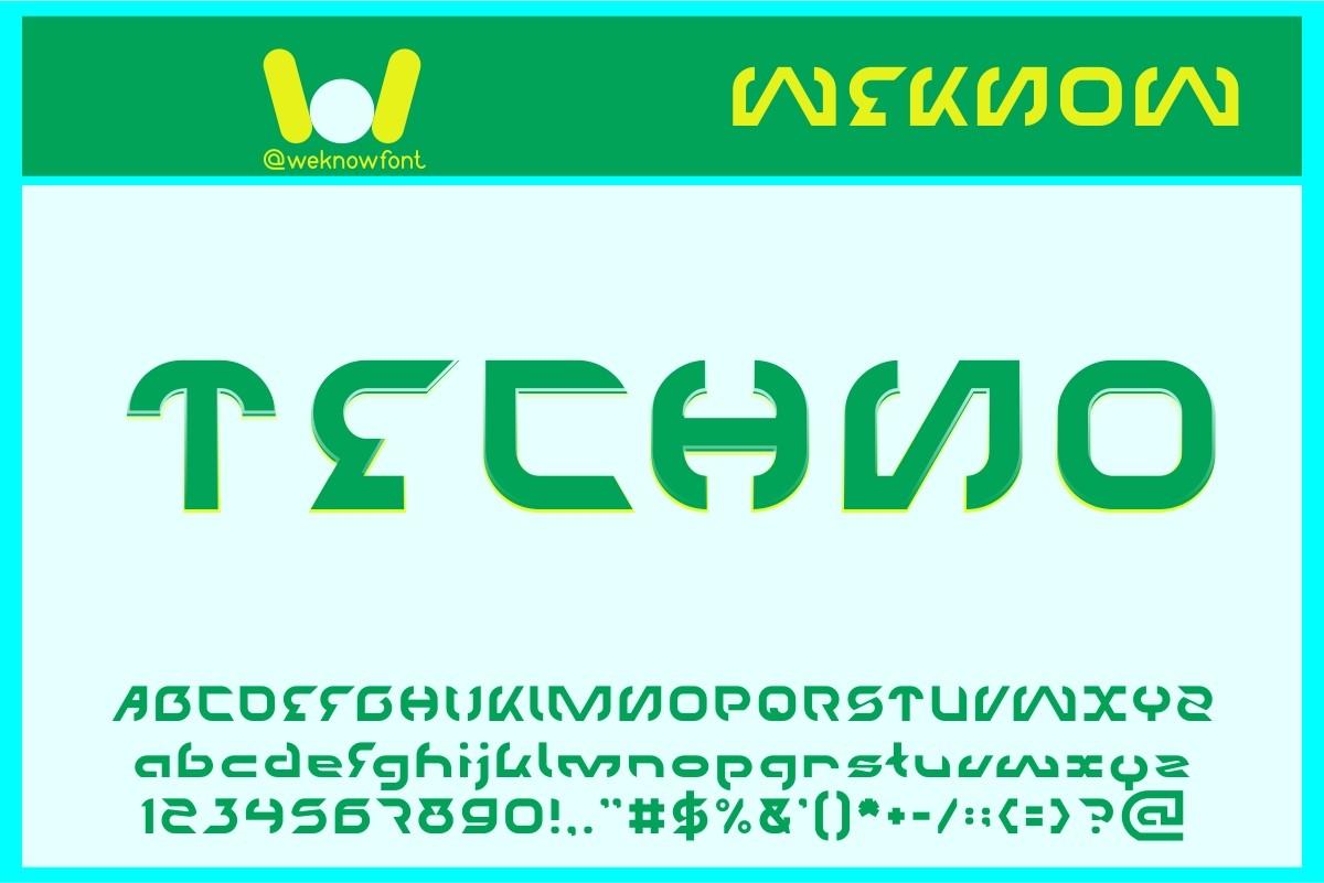 Techno Font