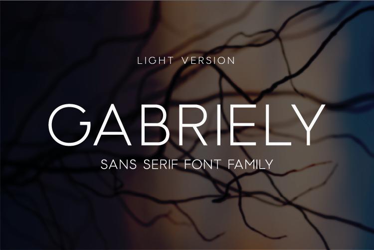Gabriely Light Font