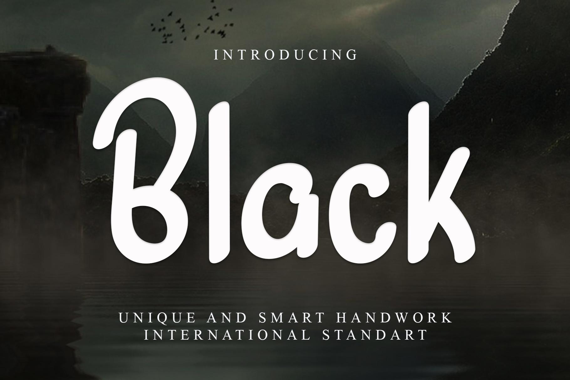Black Font
