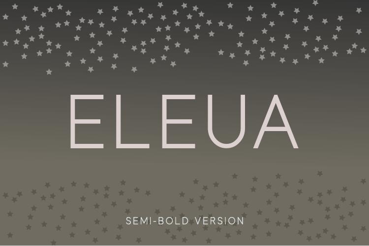 Eleua Semi-Bold Font