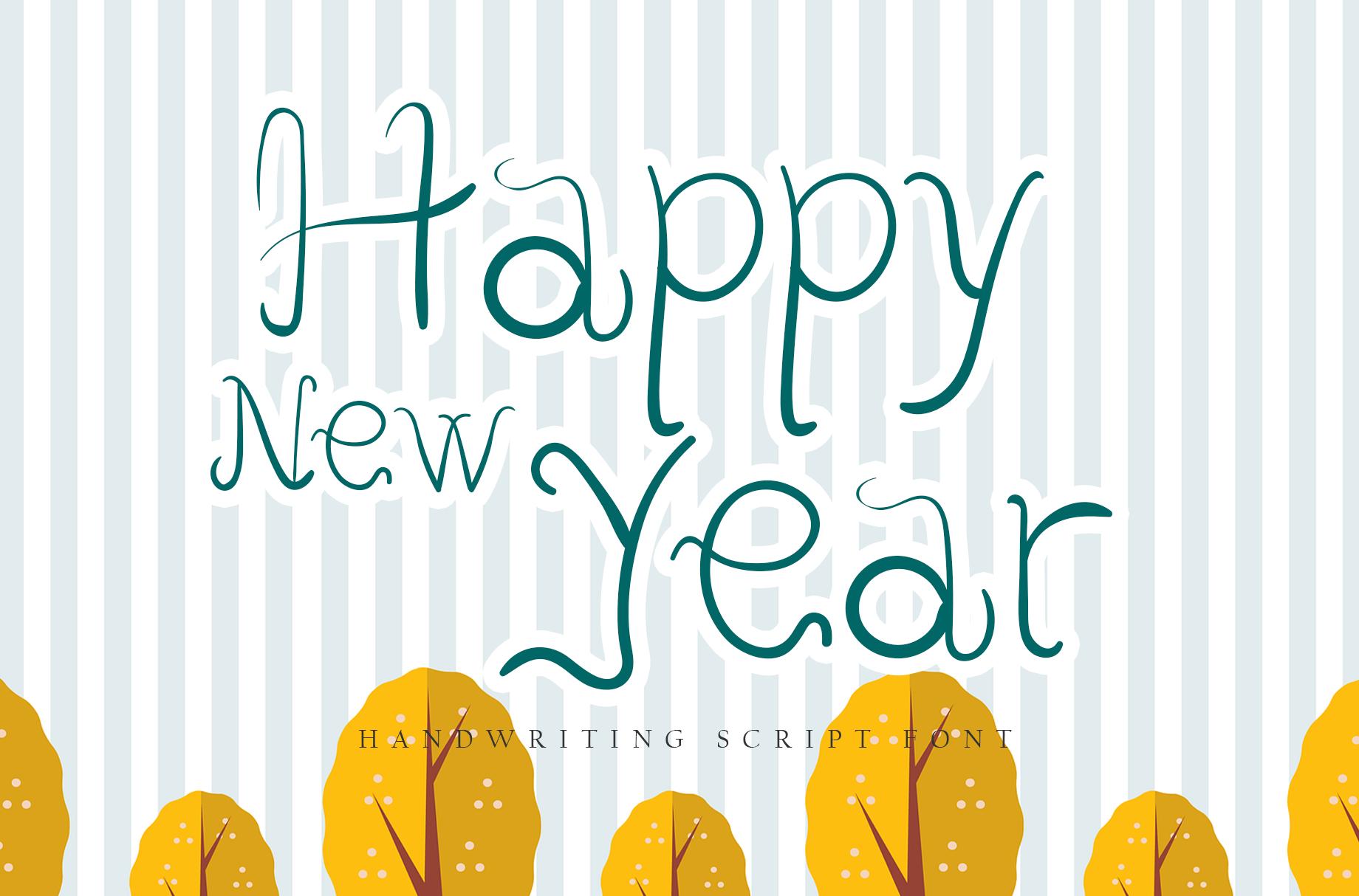 Happy New Year Font
