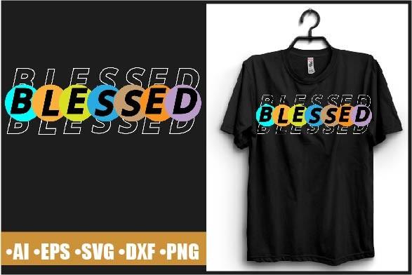 Blessed Typography T-shirt