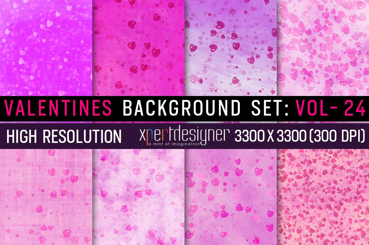 Valentines Background Set: Vol - 24