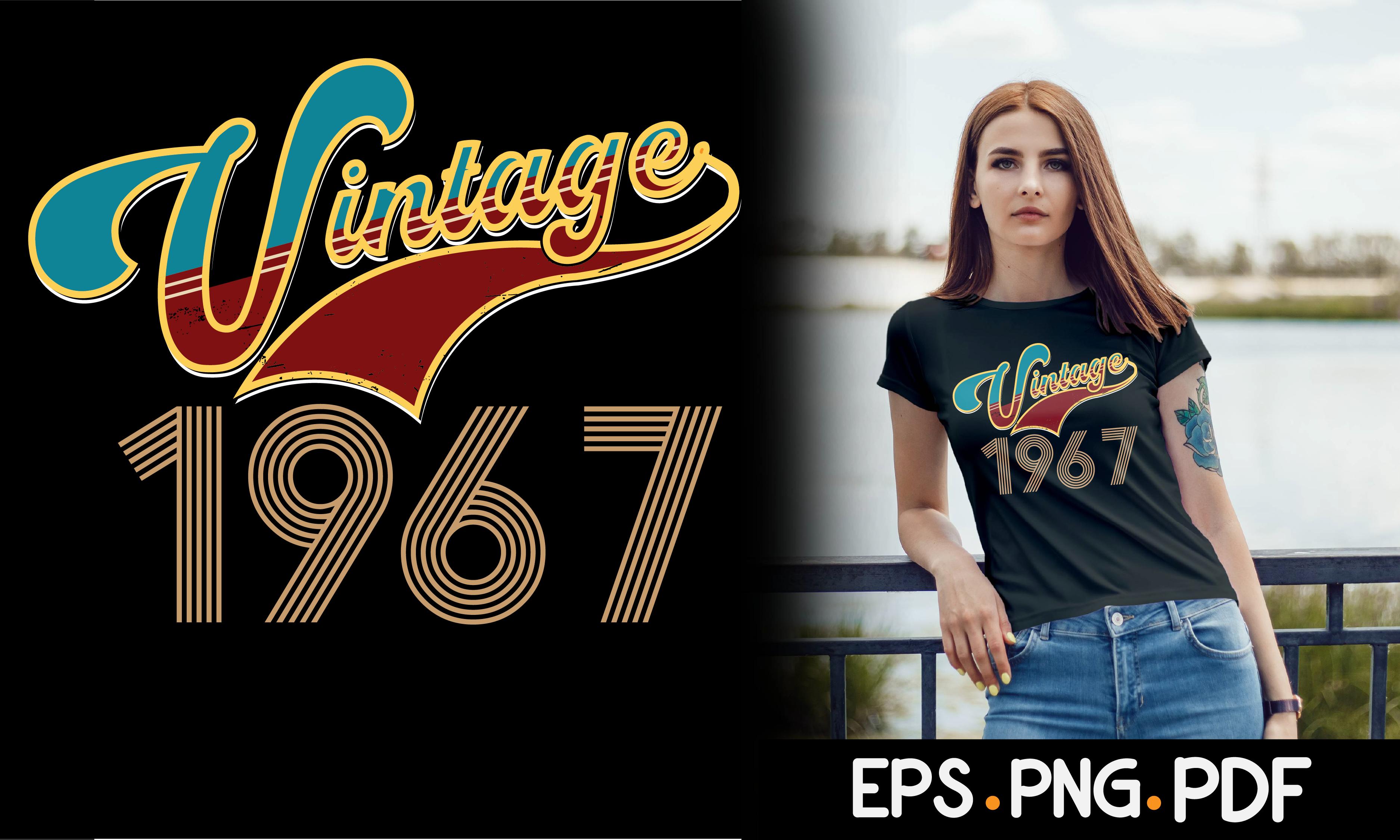 Vintage 1967 T Shirt Birthday