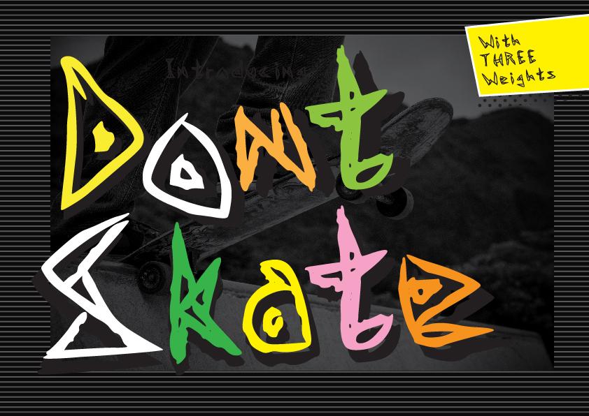 Don't Skate Font
