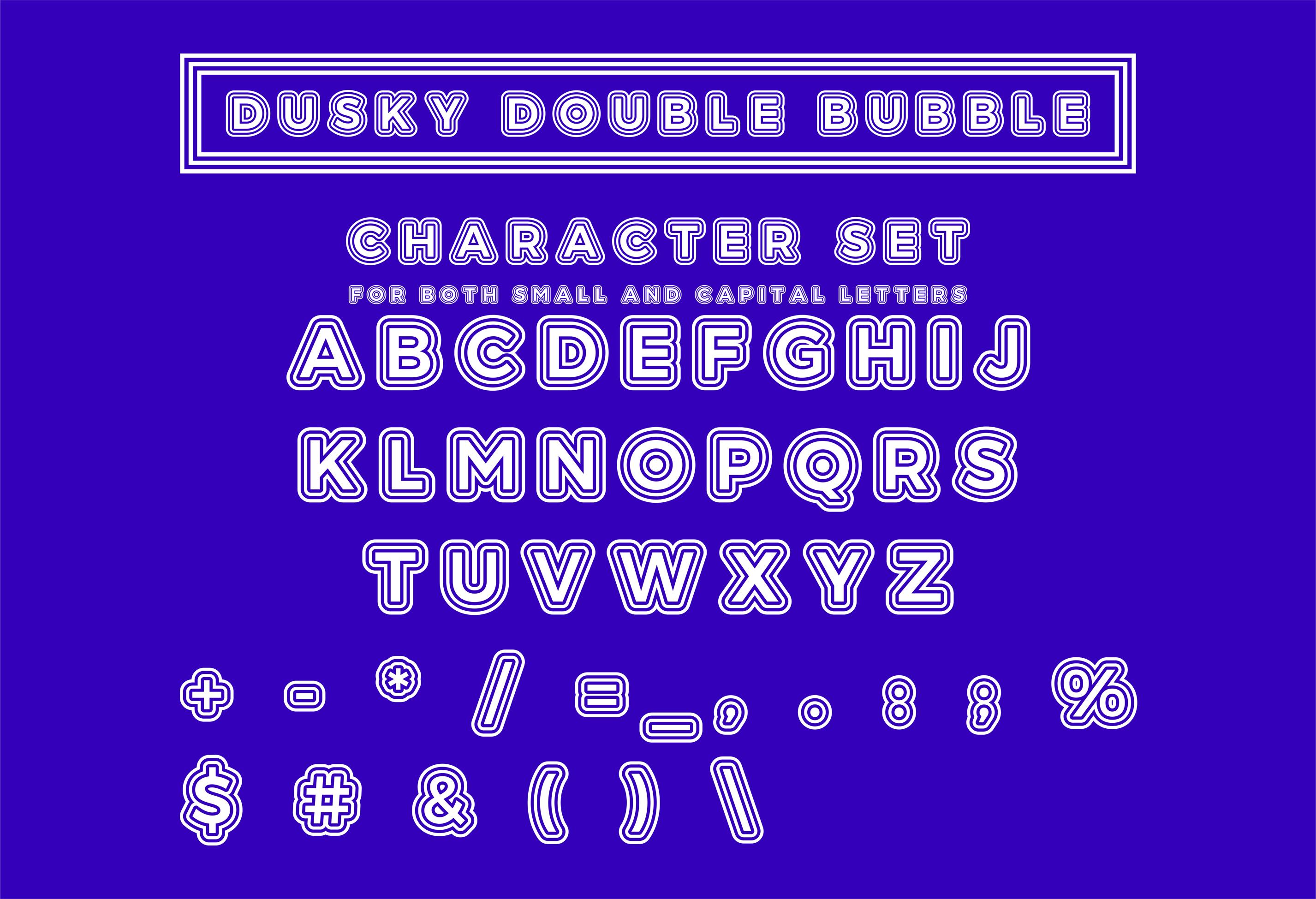 Dusky Double Bubble Font