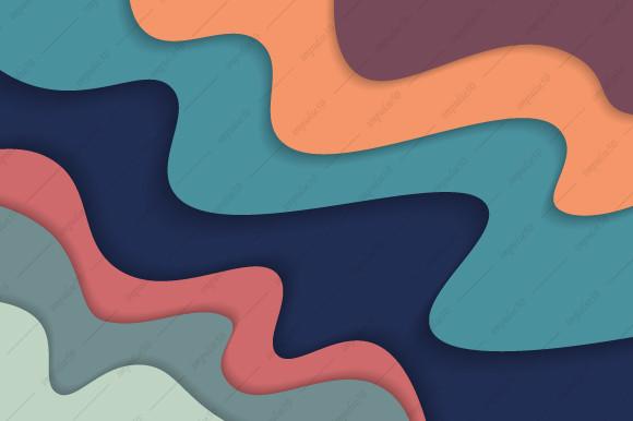 Abstract Colorful Free Style Shape Style