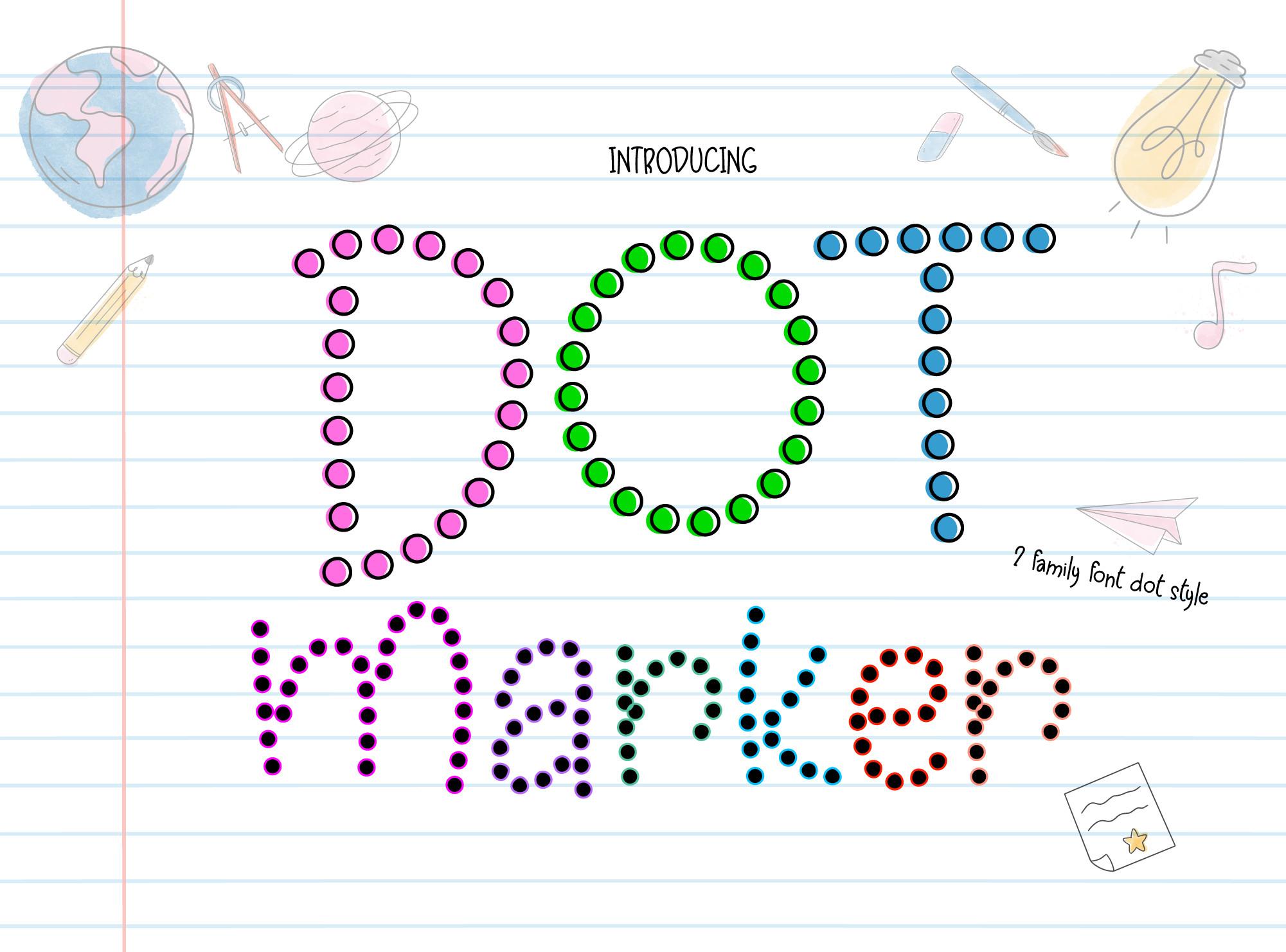 Dot Marker Font