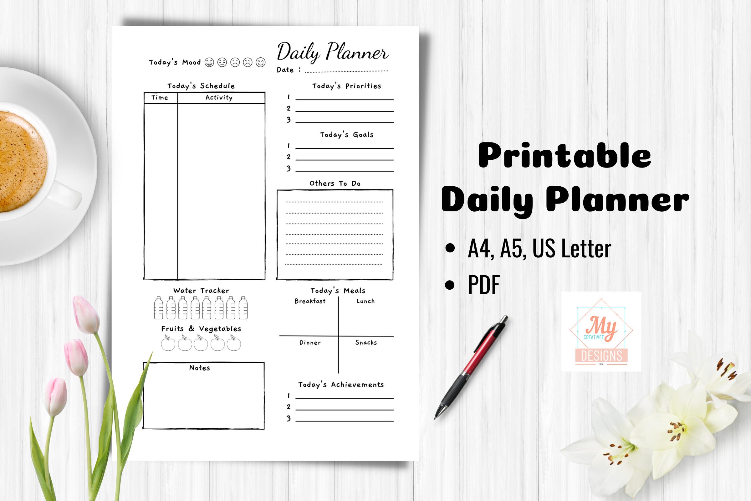 Printable Daily Planner Page Inserts 10