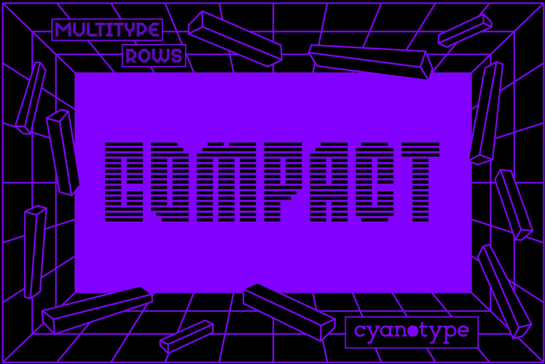 MultiType Rows Compact Font