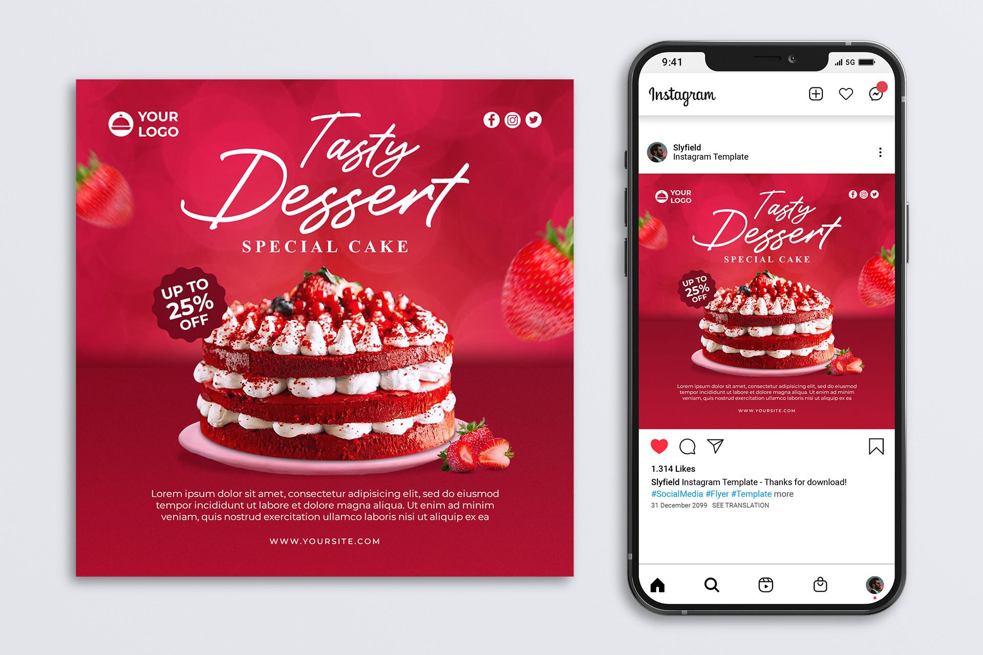 Tasty Dessert Flyer Template