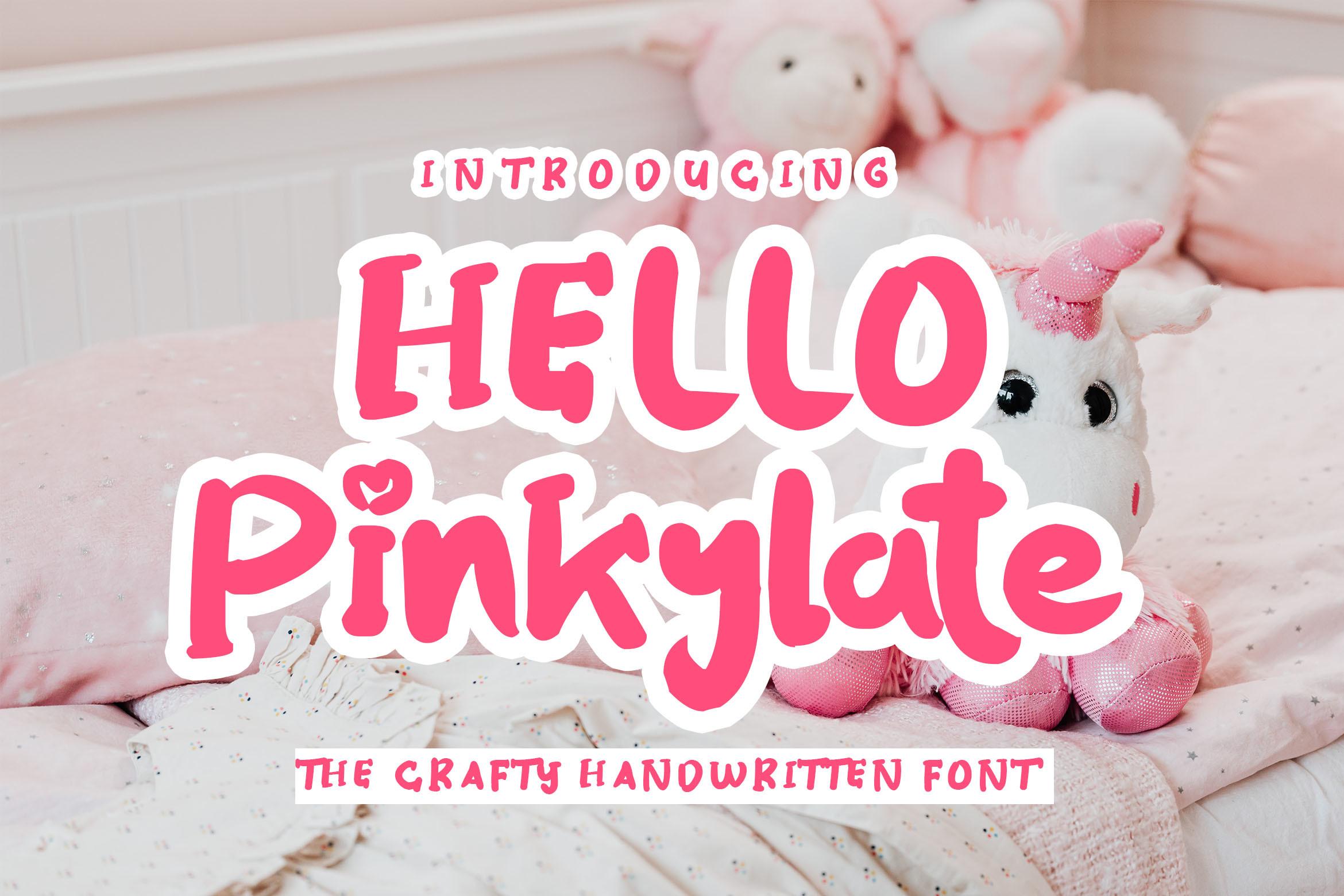 Hello Pinkylate Font