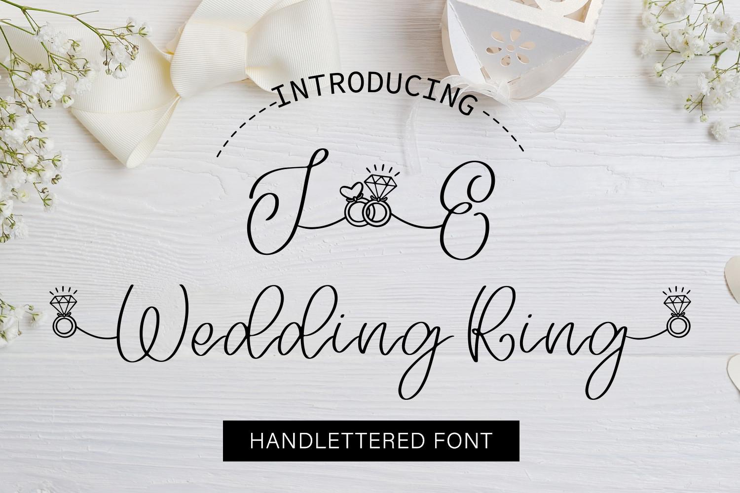 Wedding Ring Font