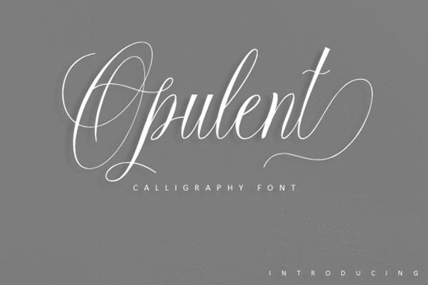 Opulent Script Font