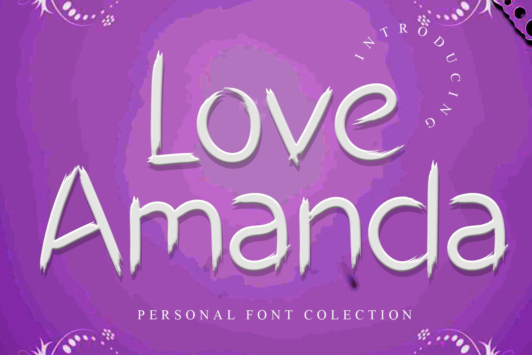 Love Amanda Font