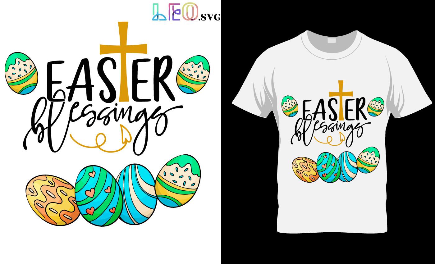 Easter's Day Svg, Easter Blessings Svg