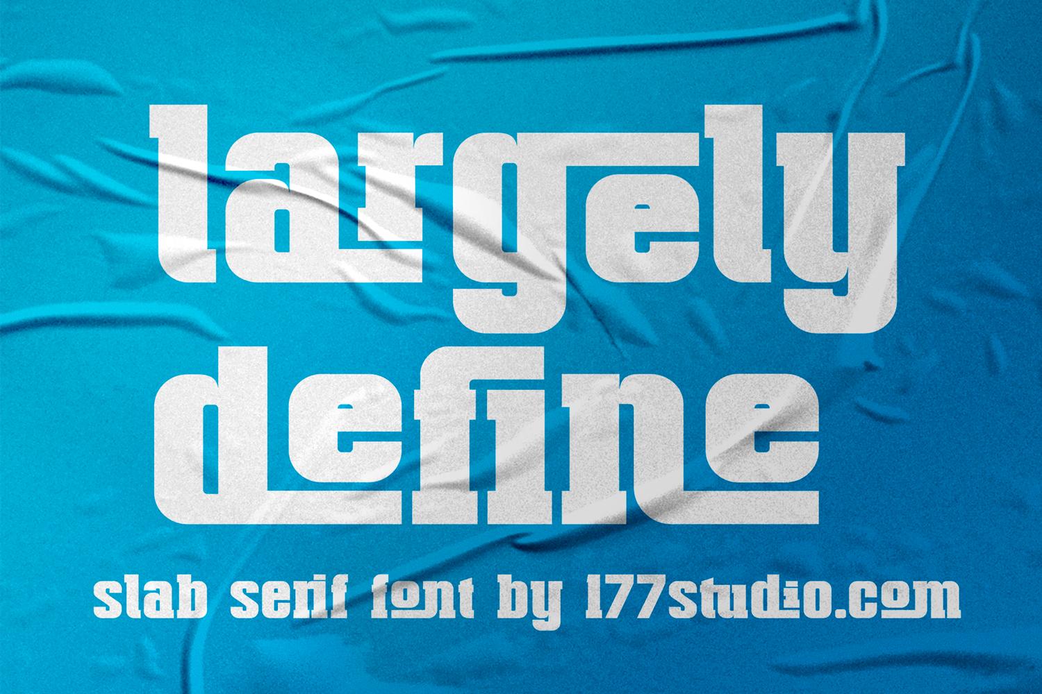 Largely Define Font