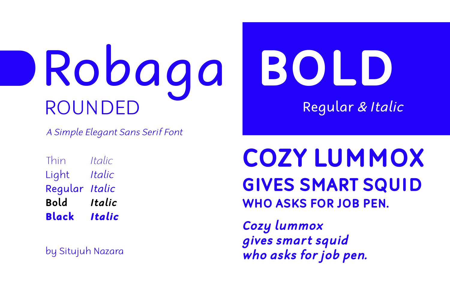 Robaga Rounded Bold Font