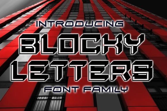 Blocky Letters Font