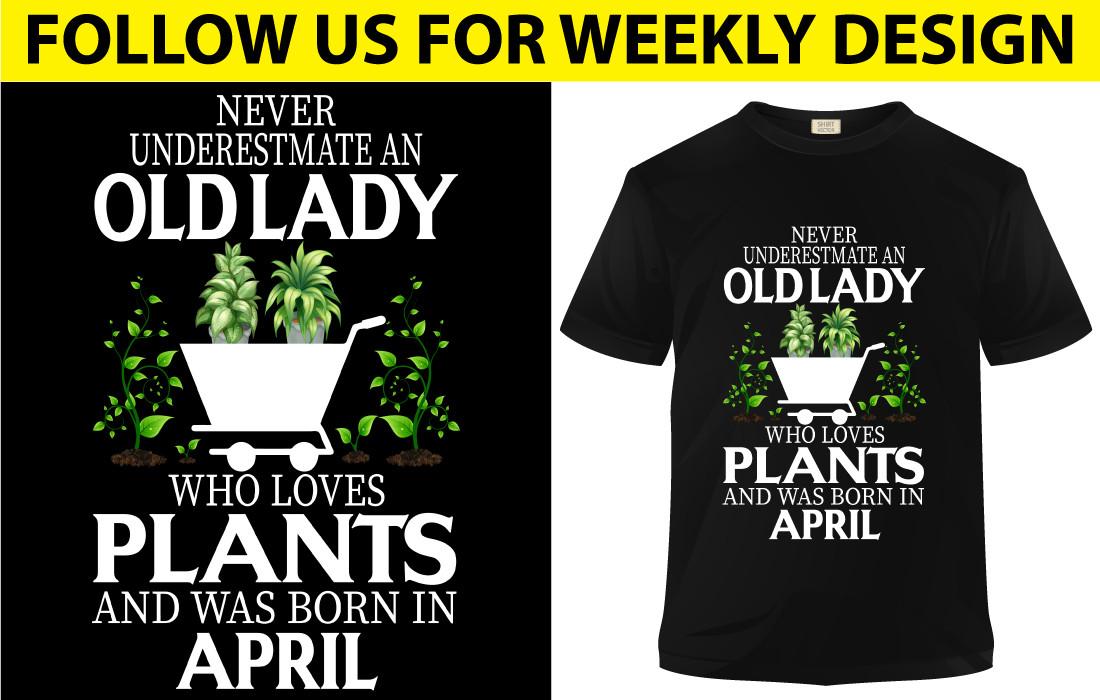 Old Lady Who Loves Plants and Was Born in April
