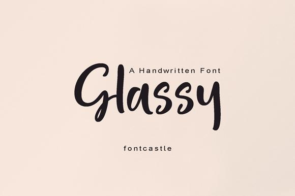 Glassy Font