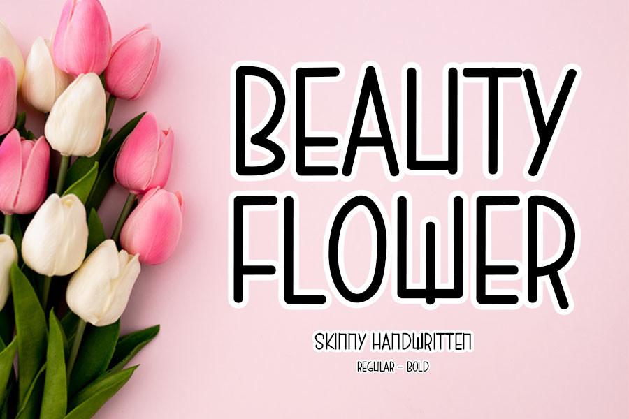 Beauty Flower Font