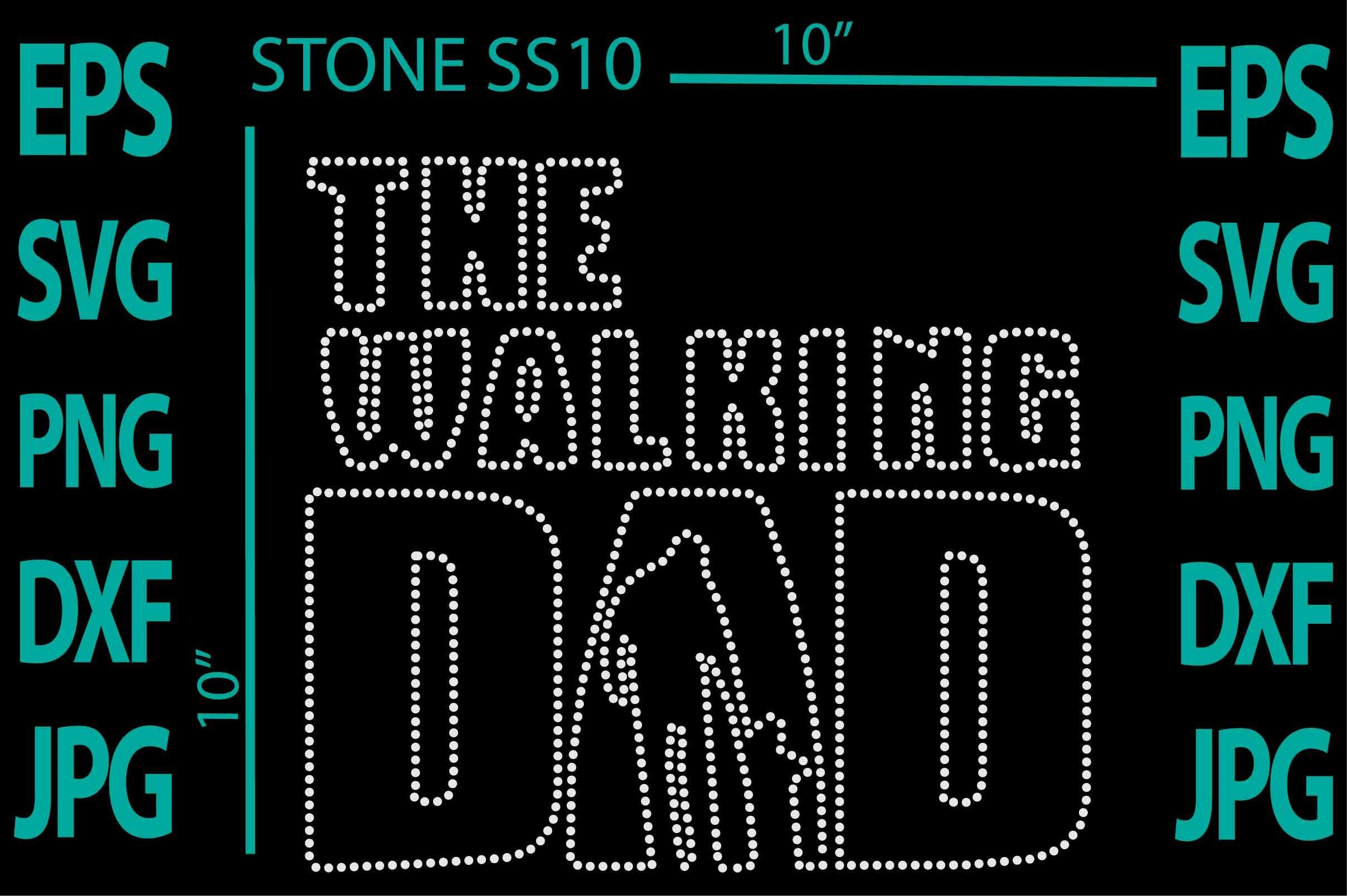 Dad Rhinestone Template