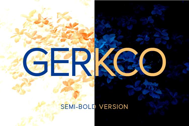 Gerkco Semi-Bold Font