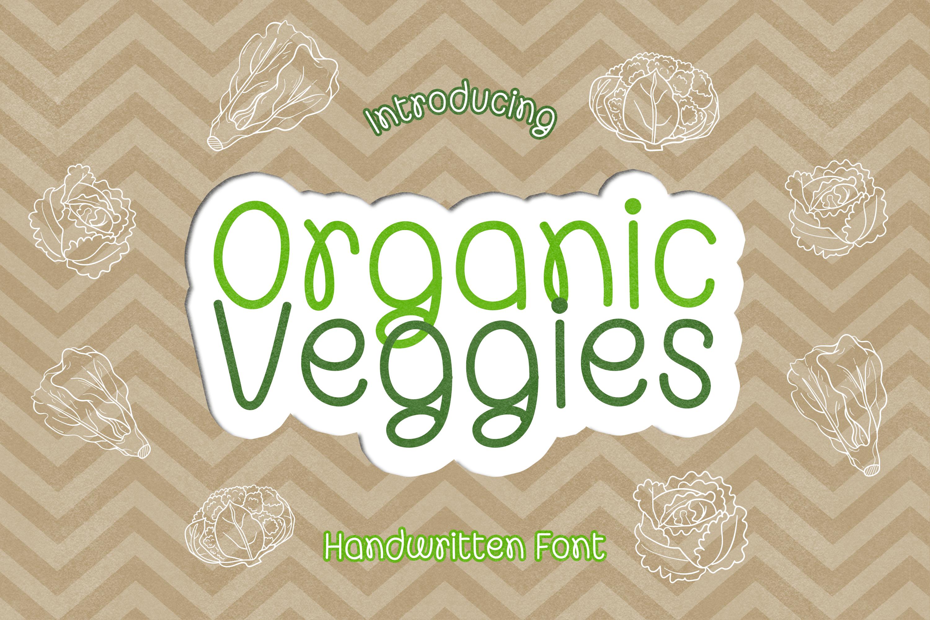 Organic Veggies Font