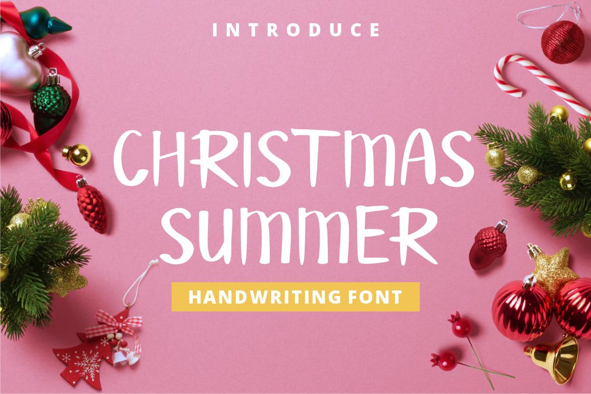 Christmas Summer Font