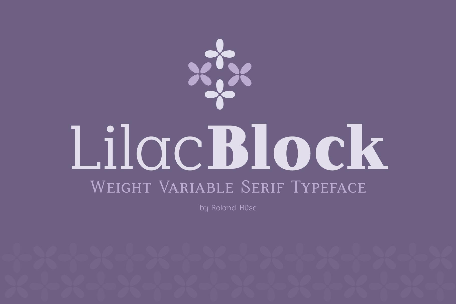 Lilac Block Font