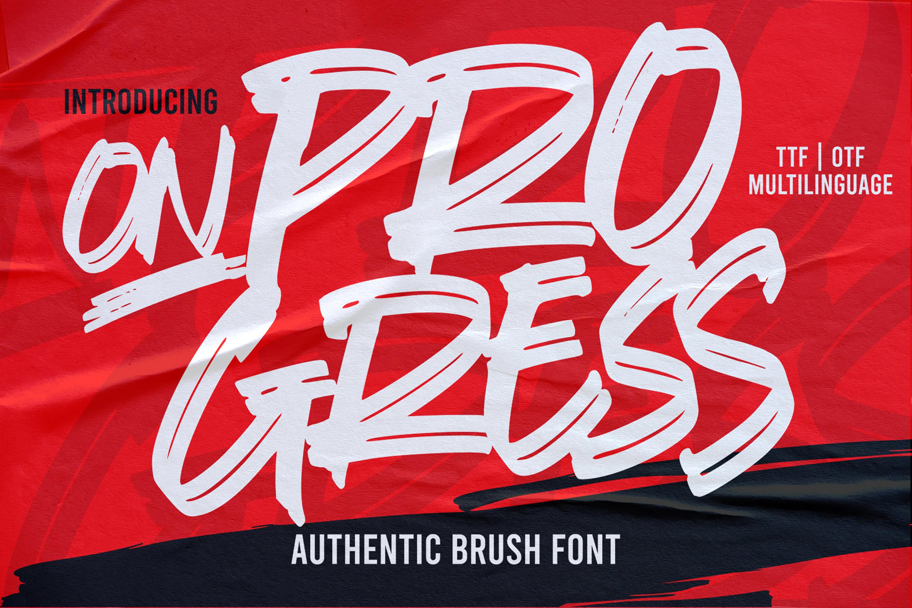 On Progress Font