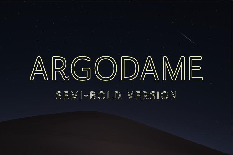 Argodame Outline Semi-Bold Font