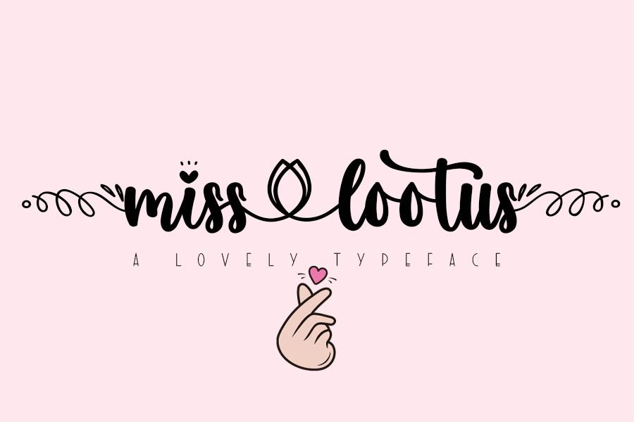 Miss Lootus Font