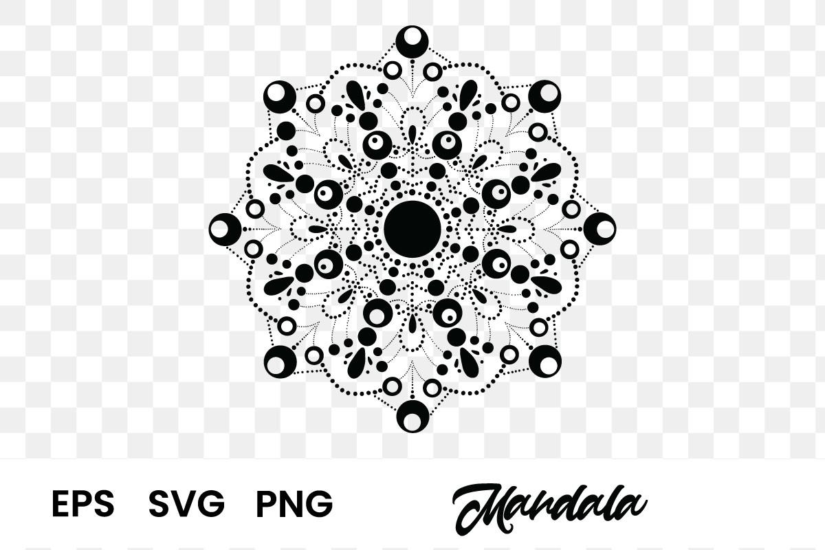 Black and White Mandala Vintage