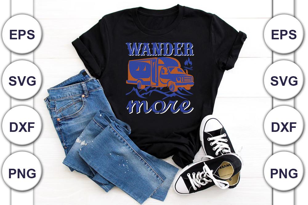 Adventure Svg Design, Wander More