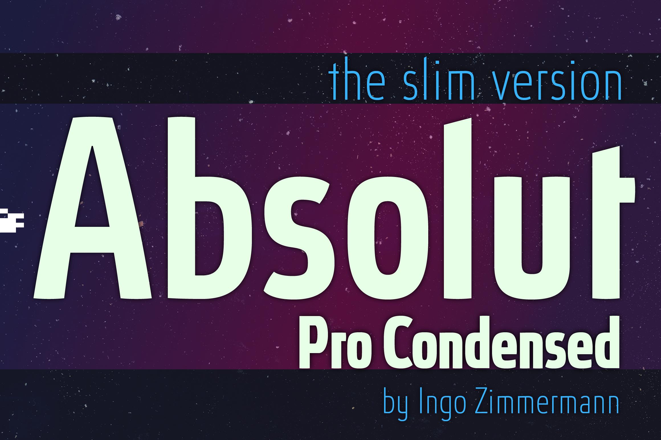 Absolut Pro Condensed Font