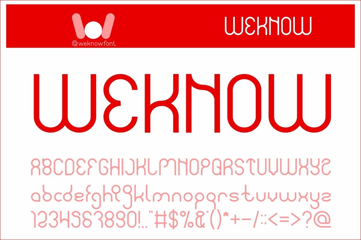 Weknow Font