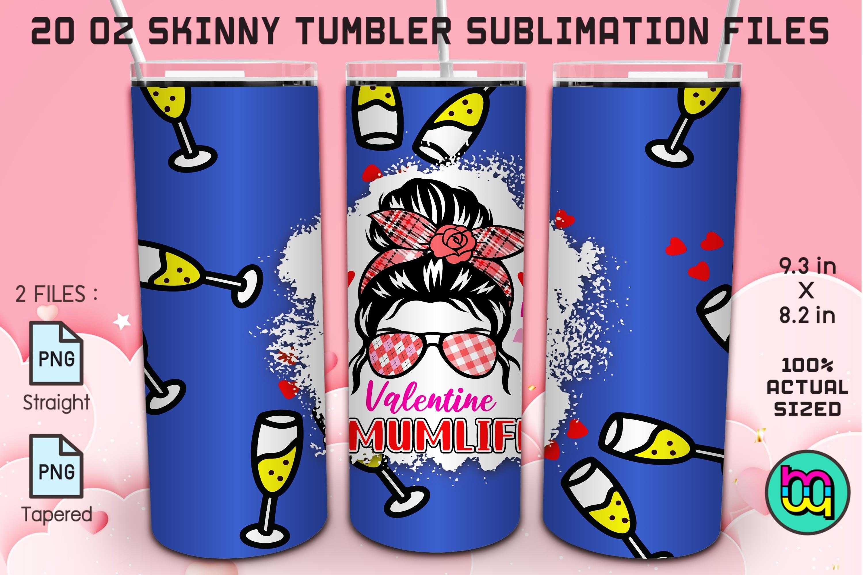 One Love Mom Life Messy Bun Mama Tumbler