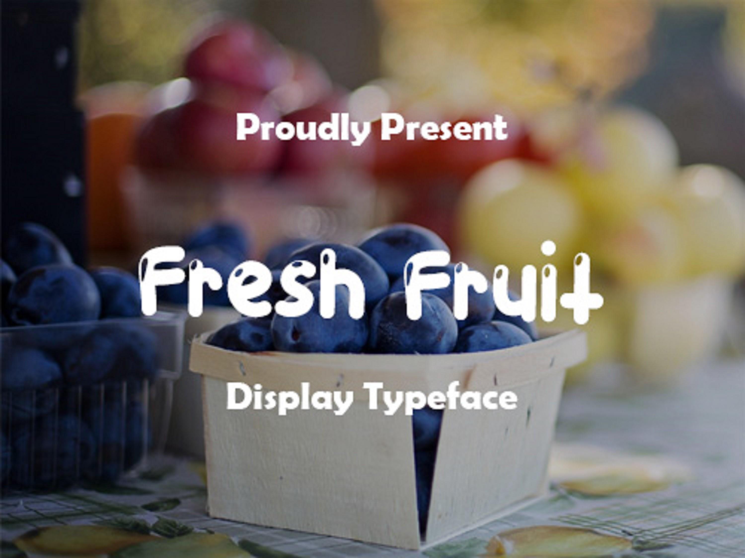 Fresh Fruit Font