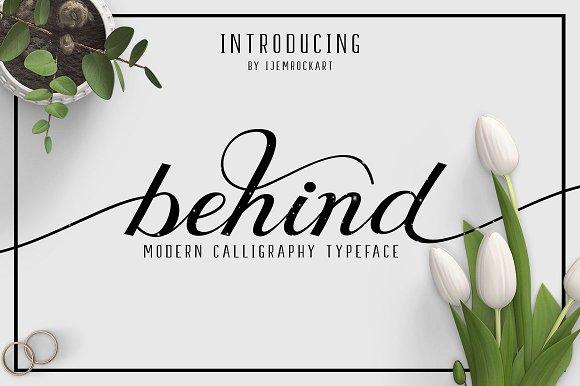 Behind Font