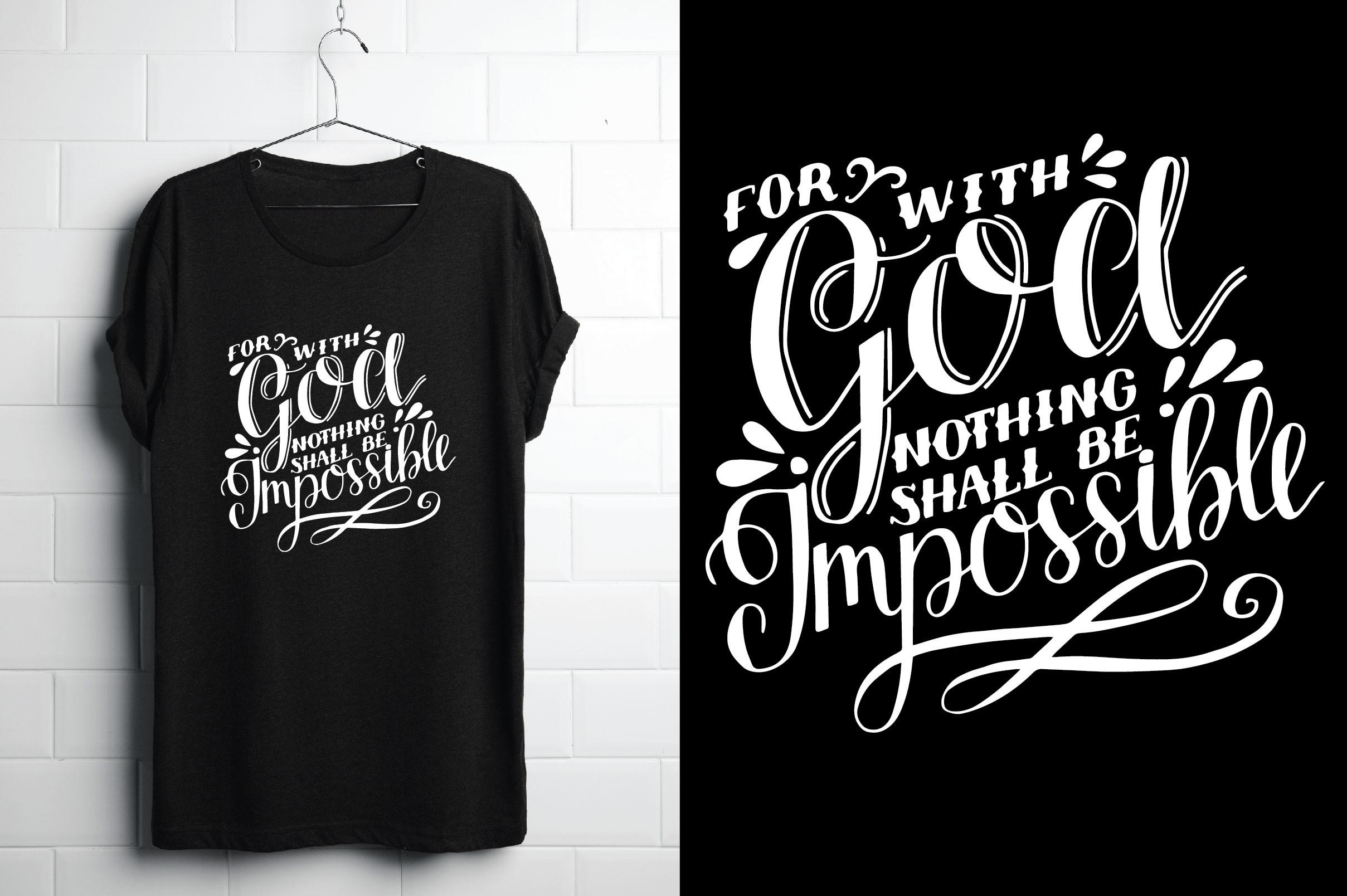 For with God Nothing Shall Be Impossible