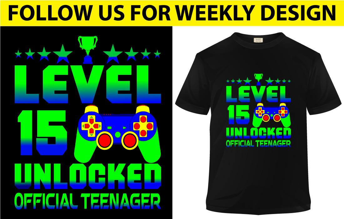 Level Unlocked Official Teenager Shirt