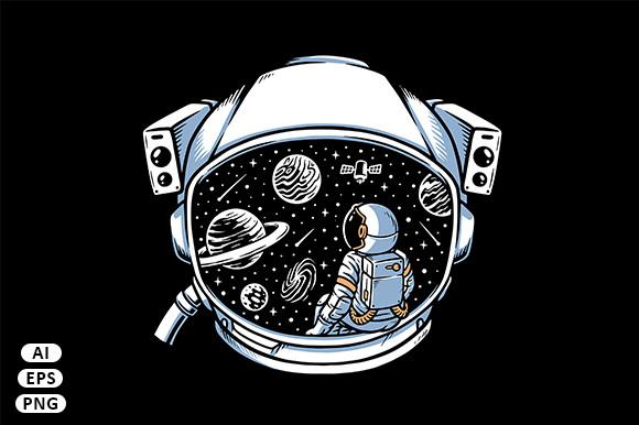 Astronaut Sitting Contemplating